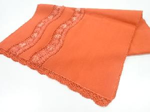 リボン織よろけ縞に花模様ショール